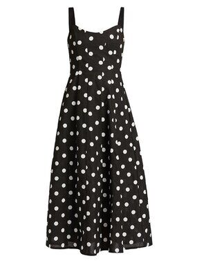 As It May Clementine Polka Dot Maxi Dress